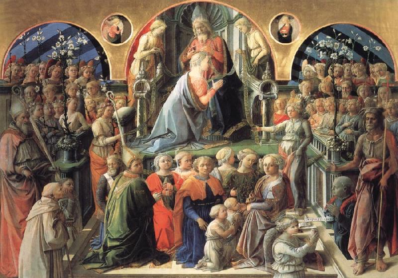 Fra Filippo Lippi The Coronation of the Virgin Spain oil painting art